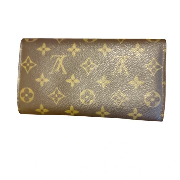 Louis Vuitton W/COA Monogram Portefeiulle Sarah Long Bifold Wallet Like New - Picture 2 of 6